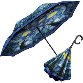 Stick Umbrella Manufacturer - High Quality Walking Style 23inch X 8 Ribs Customized Famous Painting
