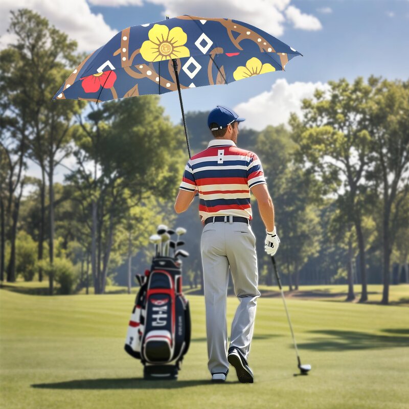Golf Umbrella Manufacturer - Thick Large Custom Whole Print Large Size 30 Inch Wind Proof