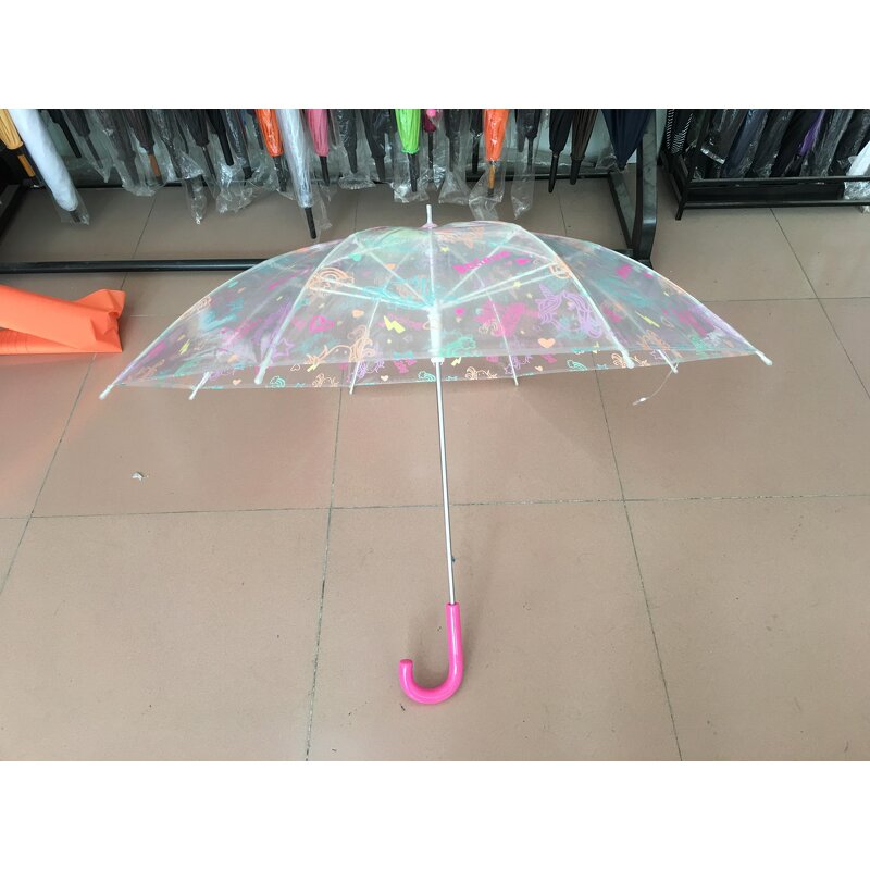 Kids Umbrella Manufacturer - Mini Portable for Little Child Transparent with a Whistle Children Frocks