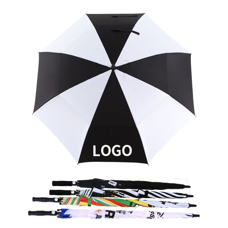 Golf Parasol Manufacturer - Luxury 68 Inch Oversize Extra Large Double Canopy Vented Windproof Waterproof