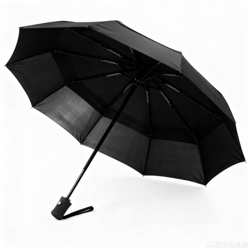 Travel Umbrella Manufacturer - Free Sample Custom Logo Promotional 3 Folding Pongee Outdoor Foldable Rain