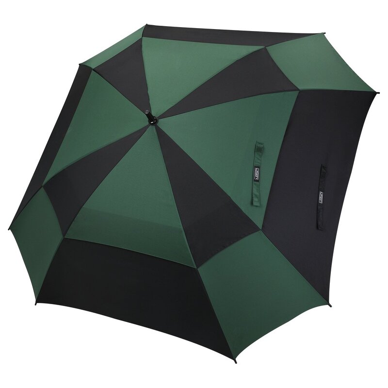 Golf Umbrella Manufacturer - Extra Large 62/68 Inch Vented Square Windproof Auto Open Double Canopy