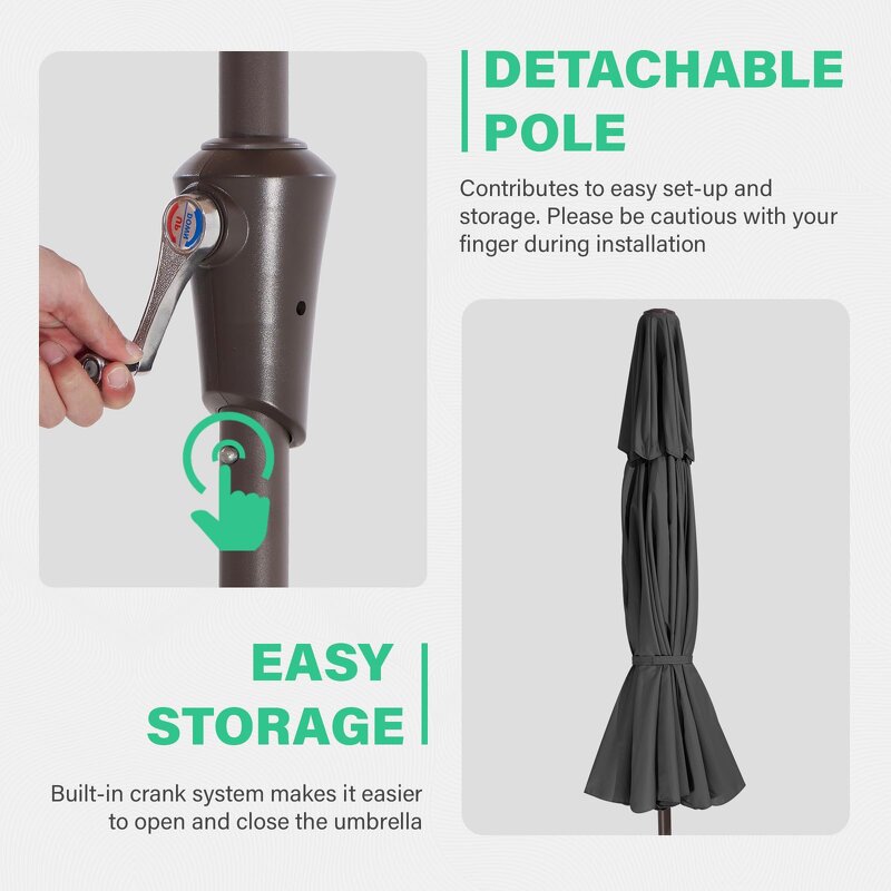 Beach Umbrella Manufacturer - Free Sample Patio Outdoor for Sand UPF50+ Garden Portable for Garden Lawn