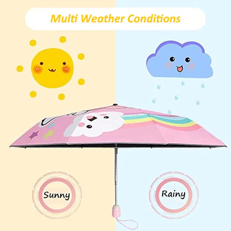 Folding Umbrella Manufacturer - 2025 Vinyl Folding Automatic HelloKitty UV Protection Sunny Rainy Dual-use Compact Portable for Girls