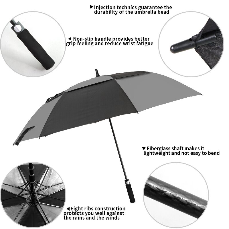 Golf Umbrella Manufacturer - Hot Sell Windproof 80 Inch Waterproof UV Logo