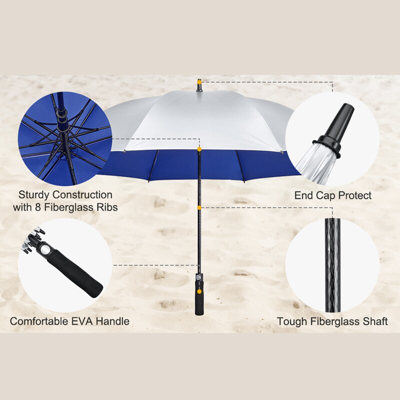 Golf Umbrella Manufacturer - Extra Large Internal Print UV and Waterproof with Custom Full Panel