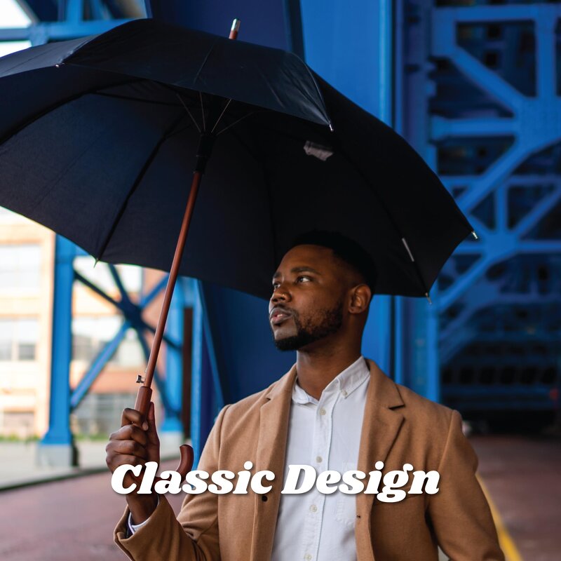 Straight Umbrella Manufacturer - Customized Company Logo for Anniversary Hooks 23 Inch for Hotel