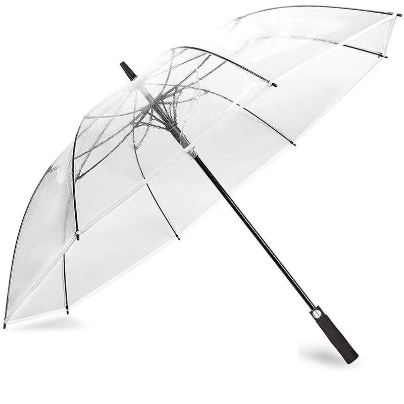 Golf Umbrella Manufacturer - Extra Large Luxury Promotional PVC Stick Branded Clear Transparent POE Automatic Customizable
