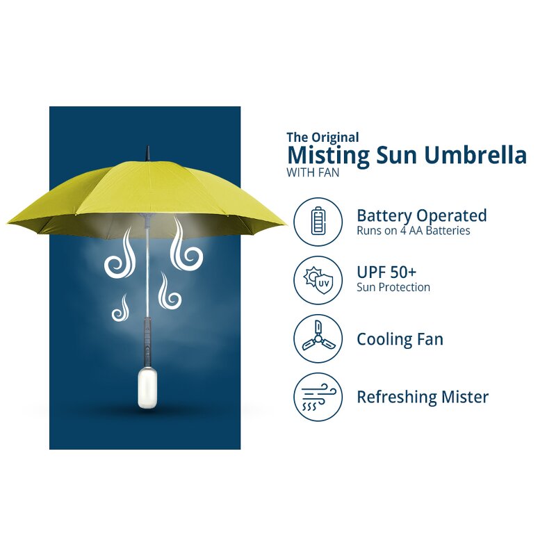 Parasol Manufacturer - 3-in-1 with Fan Atomizing Portable Fan Cooling Summer Cooler