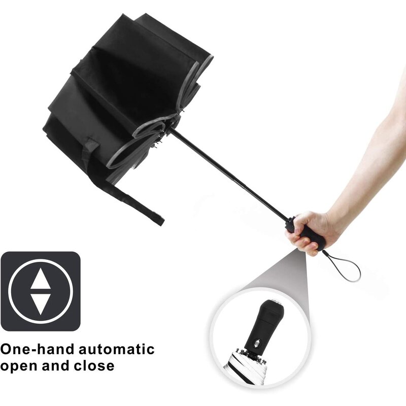 Reverse Umbrella Manufacturer - Free Sample Travel Unbreakable 10 Ribs Windproof Automatic Foldable for Women Men