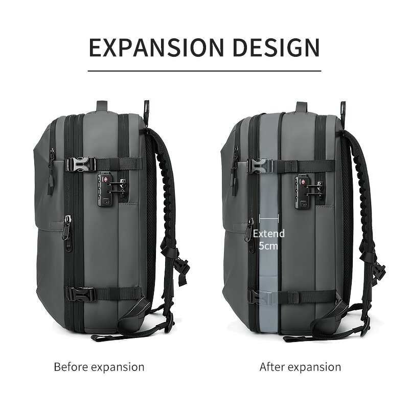 Airbag Backpack Manufacturer - Outdoor Waterproof with TSA Lock Anti Theft Vacuum Compression Travel Air Bag