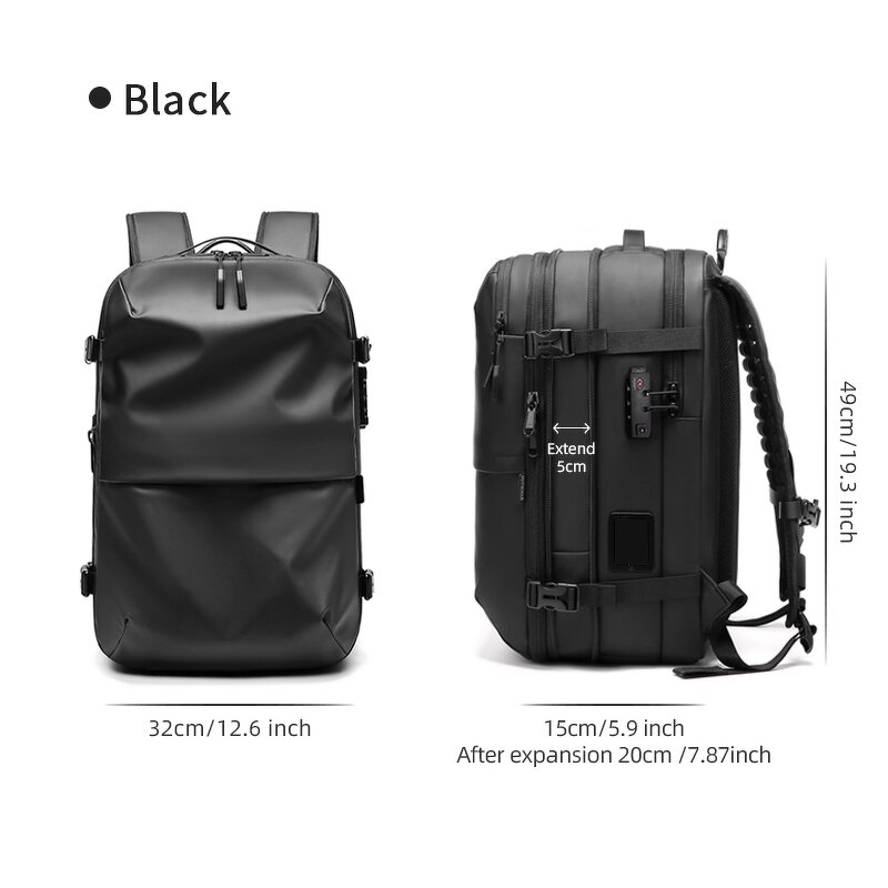 Vacuum Backpack Manufacturer - with Pump 50L Expandable Compression Compartments for Business Laptop