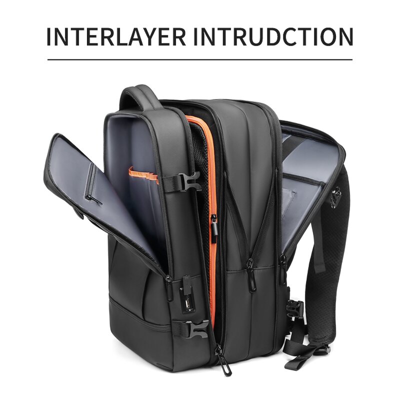 Laptop Backpack Manufacturer - Sac a Dos Mochila Antirrobo Man With USB Port Anti Thief for Laptops
