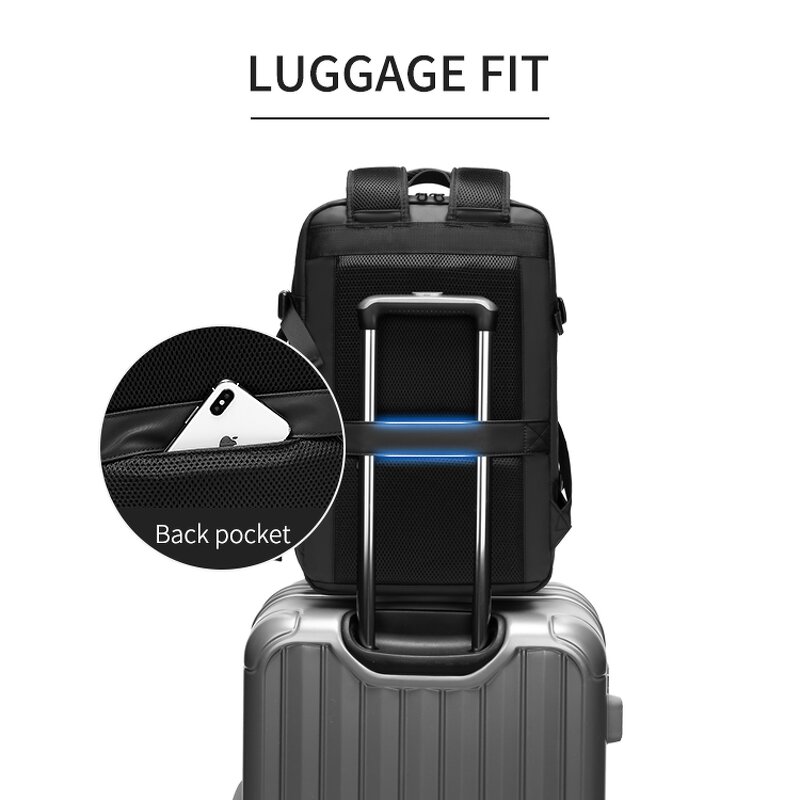 Laptop Backpack Manufacturer - Customized Logo Expandable Student Business with USB Charger Eco-friendly Travel