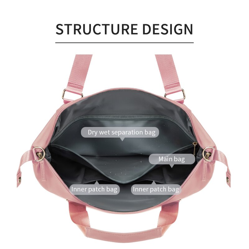 Travel Bag Manufacturer - Hot Sell Fashion Suit Storage Lightweight Water Repellent with Independent Shoe Position Luggage