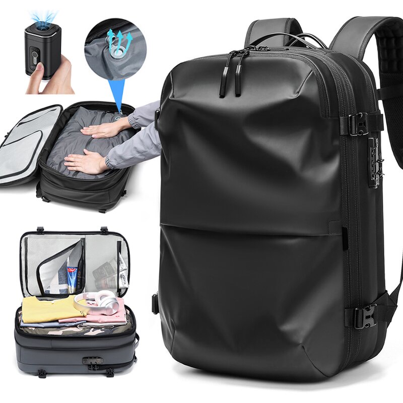Vacuum Backpack Manufacturer - Anti Theft 5cm Expandable with Wet Dry Separation Design Waterproof Casual