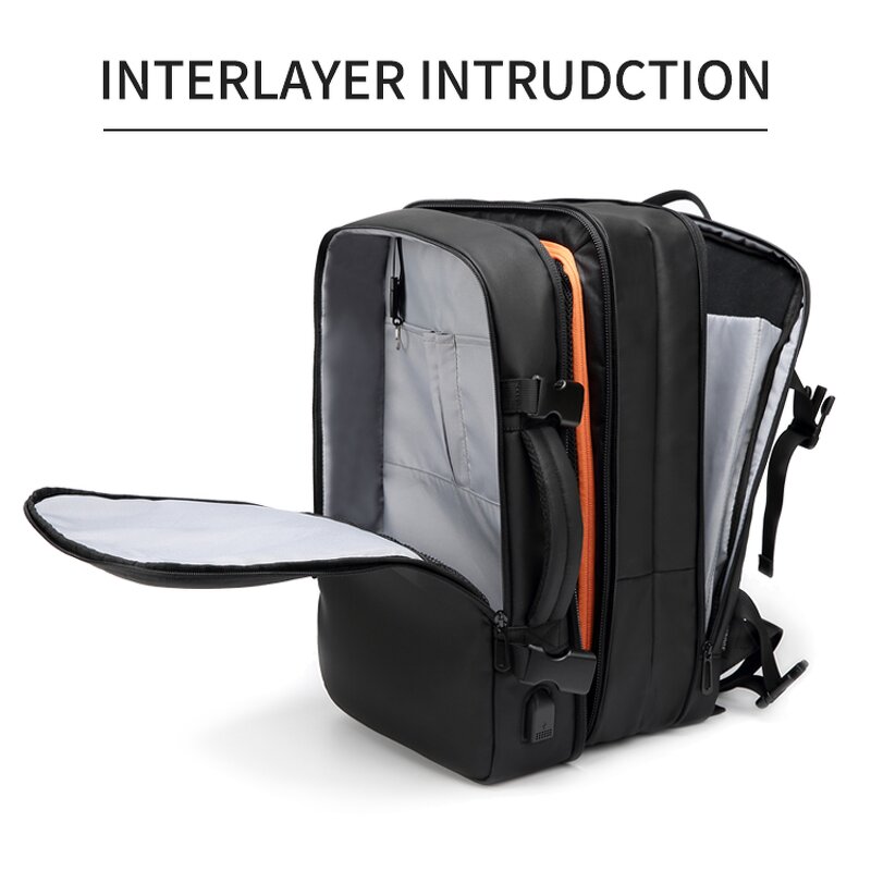 Smart Backpack Manufacturer - with USB Charging Travel Fashion Multi-functional Anti-theft Waterproof Polyester