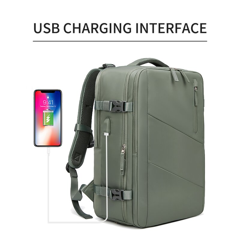 Laptop Backpack Manufacturer - 2023 Custom Men Woman Travelling USB Recharging Buckle 16 Inches Business Waterproof