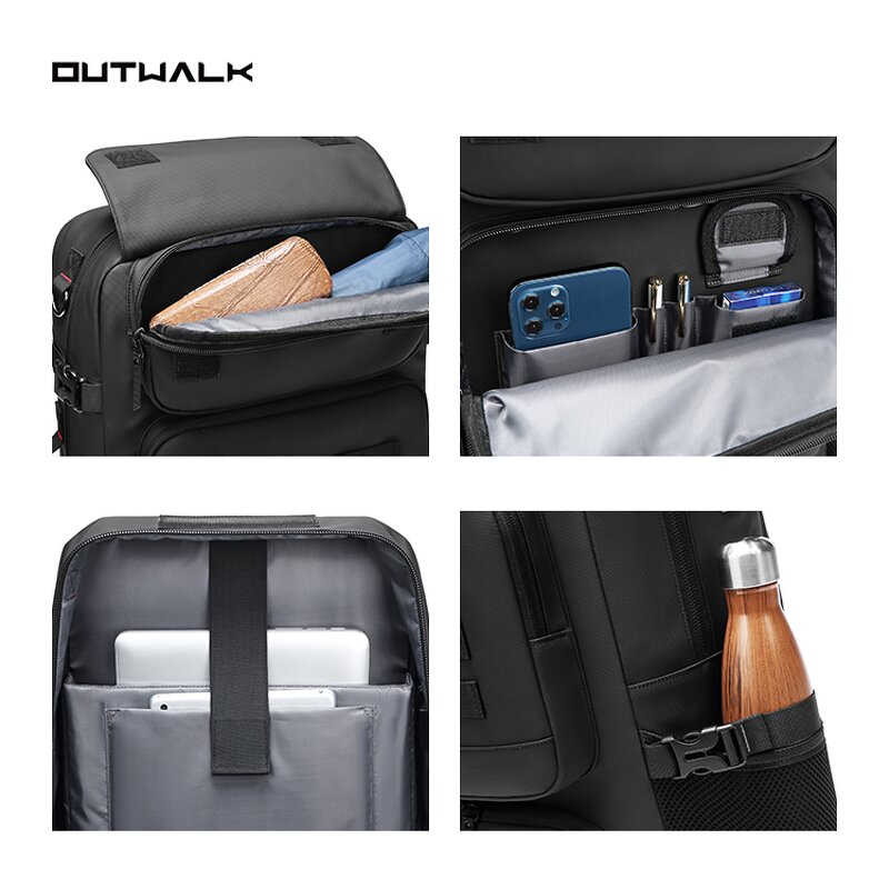 Laptop Backpack Manufacturer - Durable 3 Compartment 19 Inch Business Waterproof Sac a dos