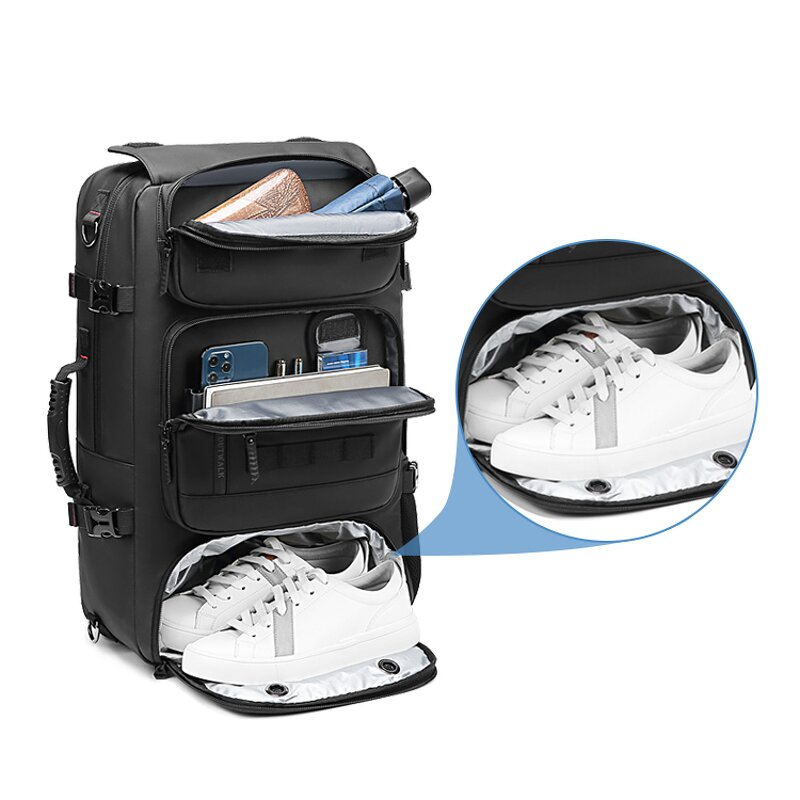 Laptop Backpack Manufacturer - Durable 3 Compartment 19 Inch Business Waterproof Sac a dos