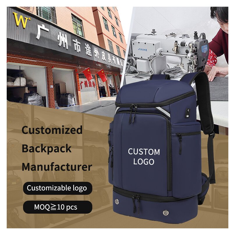 Backpack Manufacturer - 2023 High Quality Waterproof with Shoe Barn Custom Logo Sports Hand Gym Outdoor Travel