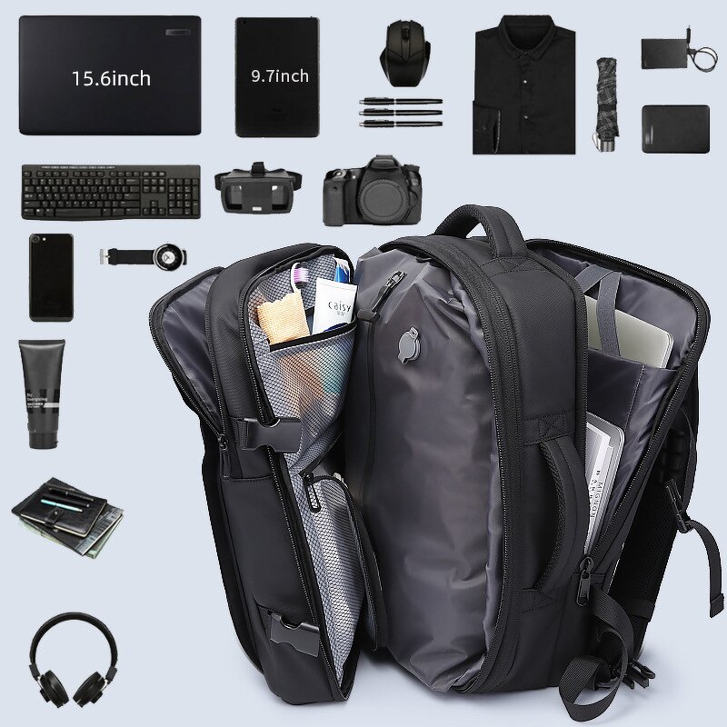 Vacuum Backpack Manufacturer - Custom Compression Waterproof Travelling Men Laptop Large Capacity