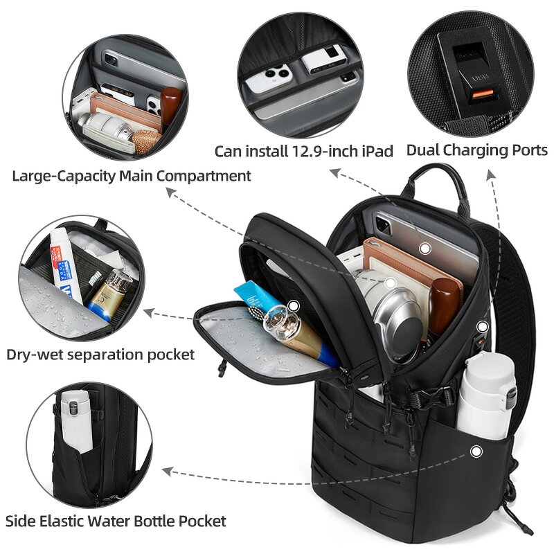Sling Bag Manufacturer - Outdoor Shoulder Crossbody with USB Charging Port Waterproof