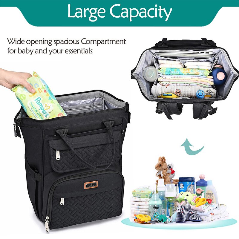 Mother Backpack Manufacturer - 2024 New Large-capacity Portable Mommy Bottle Diaper Multi-compartment Mother and Baby