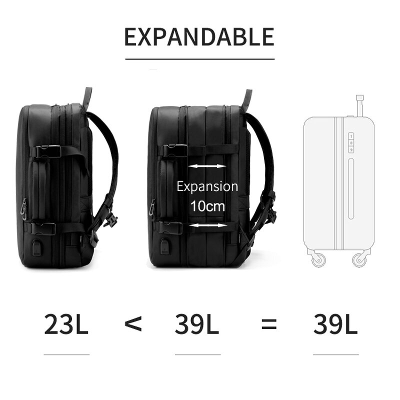Smart Backpack Manufacturer - with USB Charging Travel Fashion Multi-functional Anti-theft Waterproof Polyester