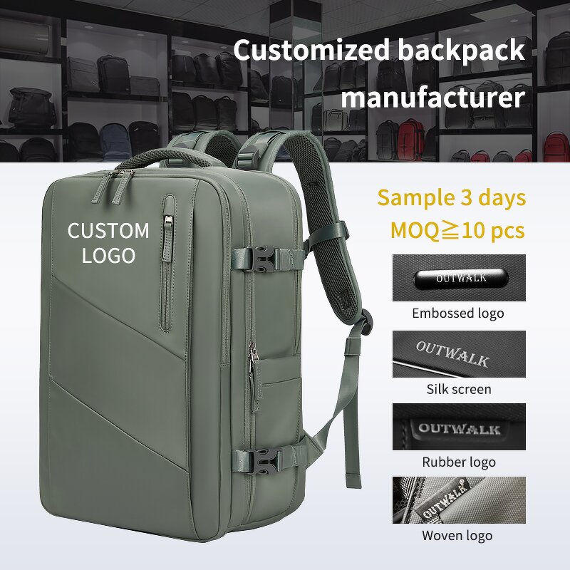 Laptop Backpack Manufacturer - 2023 Custom Men Woman Travelling USB Recharging Buckle 16 Inches Business Waterproof