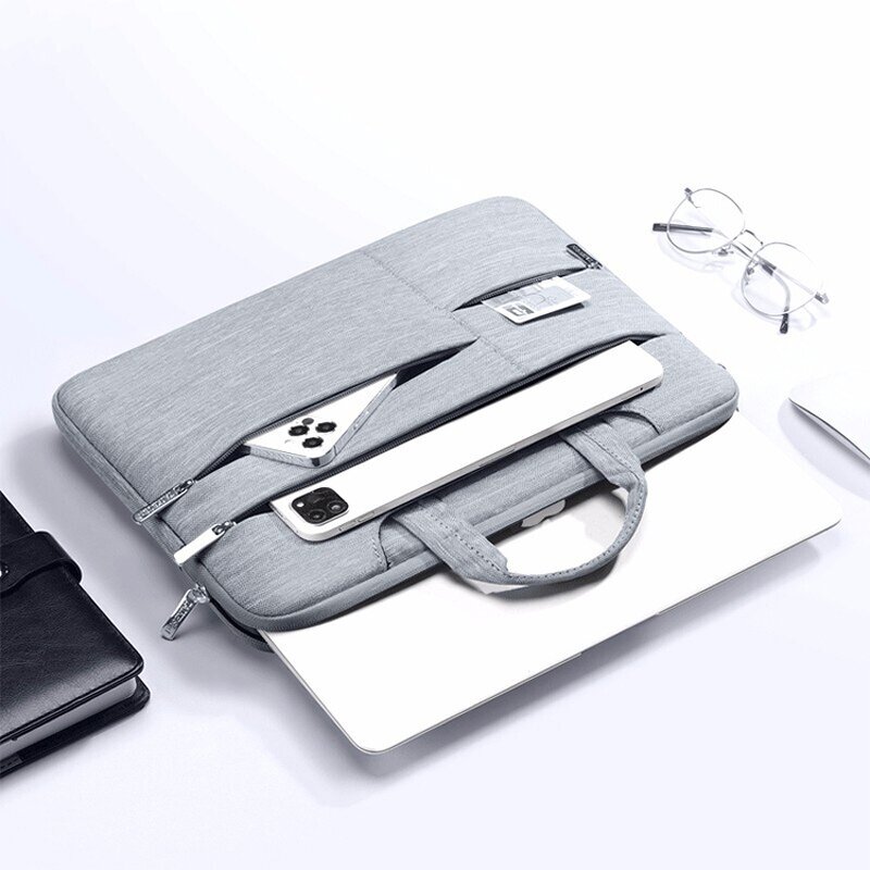 Laptop Sleeve Manufacturer - New Arrival 13 14 15 Inch Canvas Notebook Portable Carrying Computer Handbag for Women Men