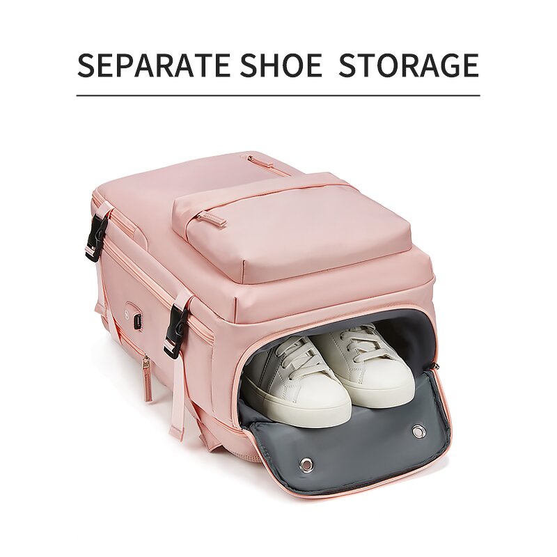 Backpack Manufacturer - New Trends Low MOQ with Wet and Dry Zone OEM USB Charging Port Shoe Barn Business Custom