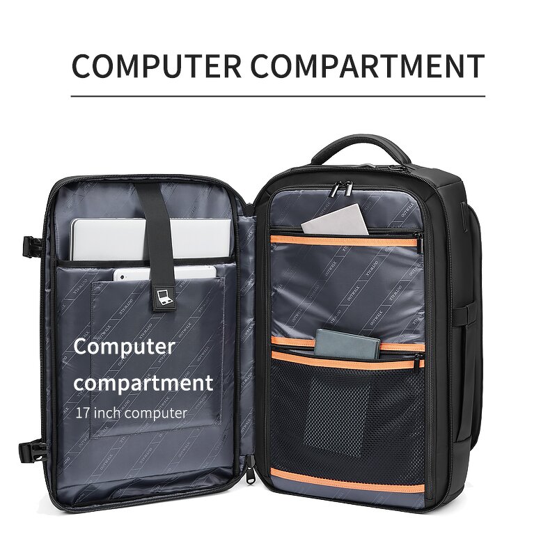 Laptop Backpack Manufacturer - USB Charger Anti Theft Smart Large Capacity Multifunction Nylon Pink Soft Black Waterproof