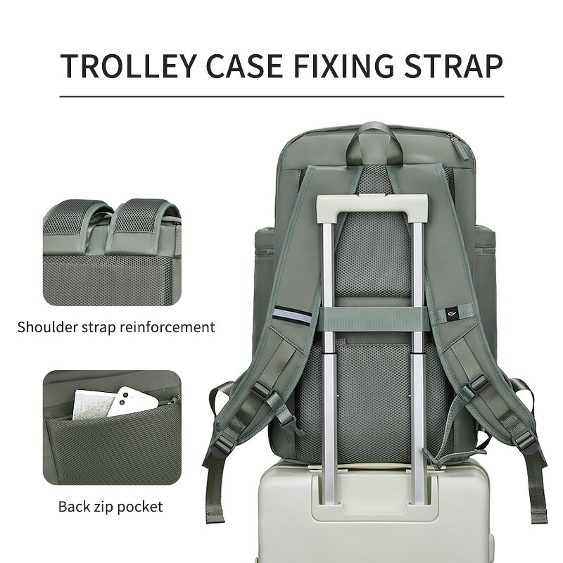 Laptop Backpack Manufacturer - 2023 Travel Business Notebook with USB Charging Port Buckle Custom Waterproof Nylon
