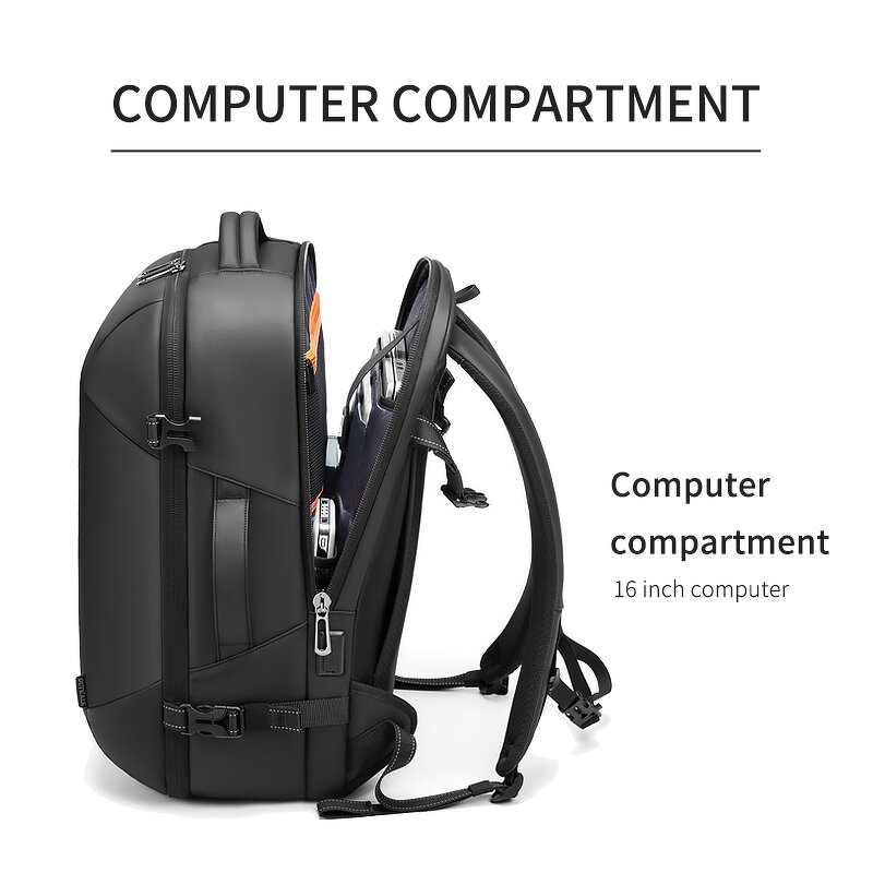 Laptop Backpack Manufacturer - Hot Selling Luxury Unisex 15.6-Inch Waterproof Oxford with Expandable Compartment