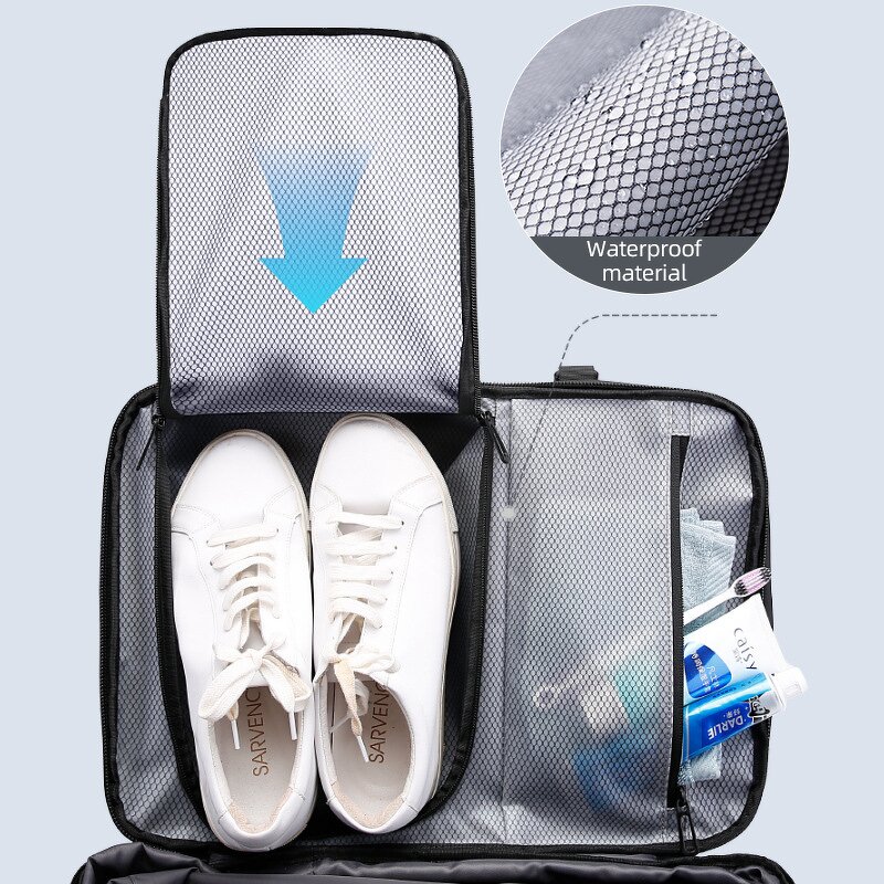 Vacuum Backpack Manufacturer - Custom Compression Waterproof Travelling Men Laptop Large Capacity