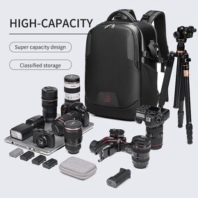 Camera Backpack Manufacturer - Stock Waterproof Waxed Canvas Digital Video DSLR Professional Digital Gear for Photography