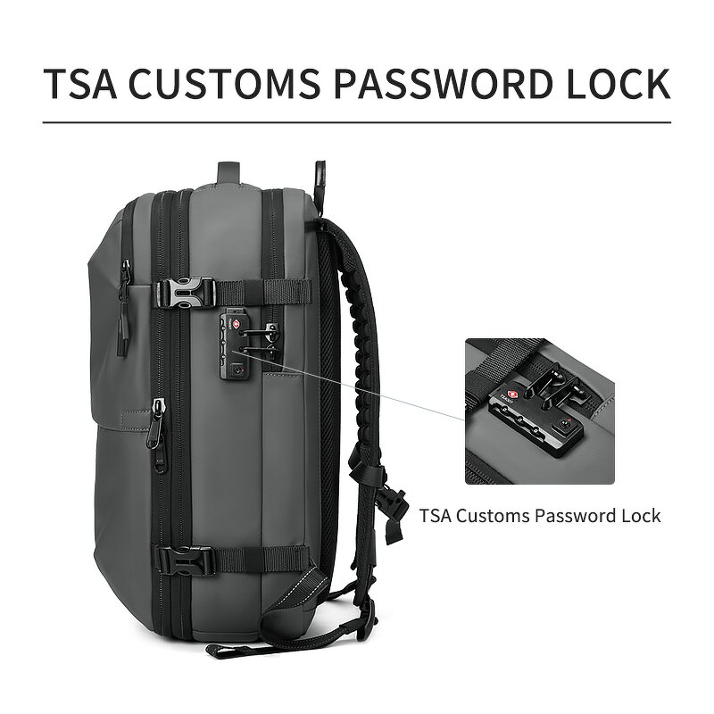 Airbag Backpack Manufacturer - Outdoor Waterproof with TSA Lock Anti Theft Vacuum Compression Travel Air Bag