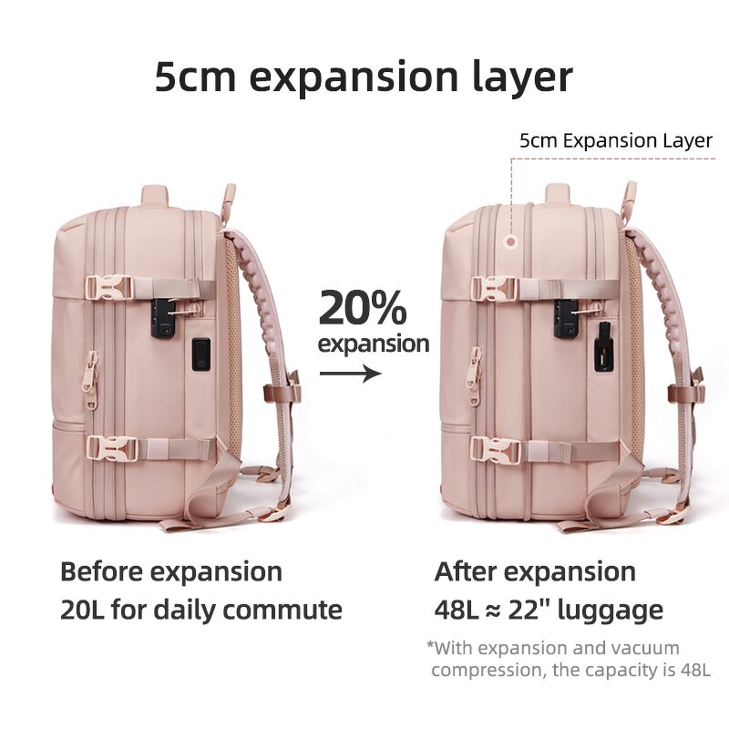 Backpack Manufacturer - Small Size Airplane Approve Woman Waterproof Bag