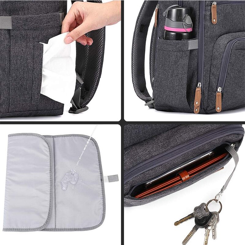 Diaper Bag Manufacturer - Factory Wholesale Travel High Quality Multipocket Hot Selling Private Label Mommy Custom Designer Women