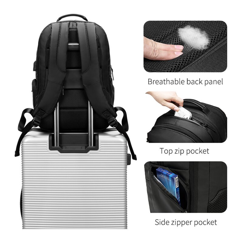Backpack Manufacturer - Best-selling Smell Proof Travelling Designer for Men Lifting Bagpack School Zipper Polyester