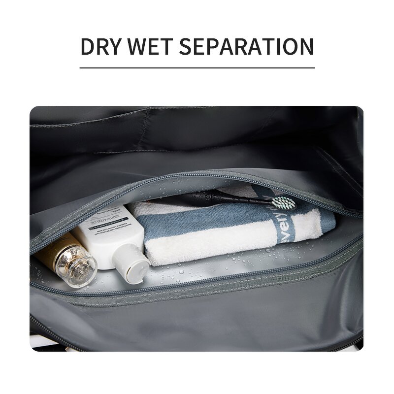 Gym Bag Manufacturer - Luxury Waterproof Dry and Wet Separation Large Capacity Outdoor Travelling Duffle