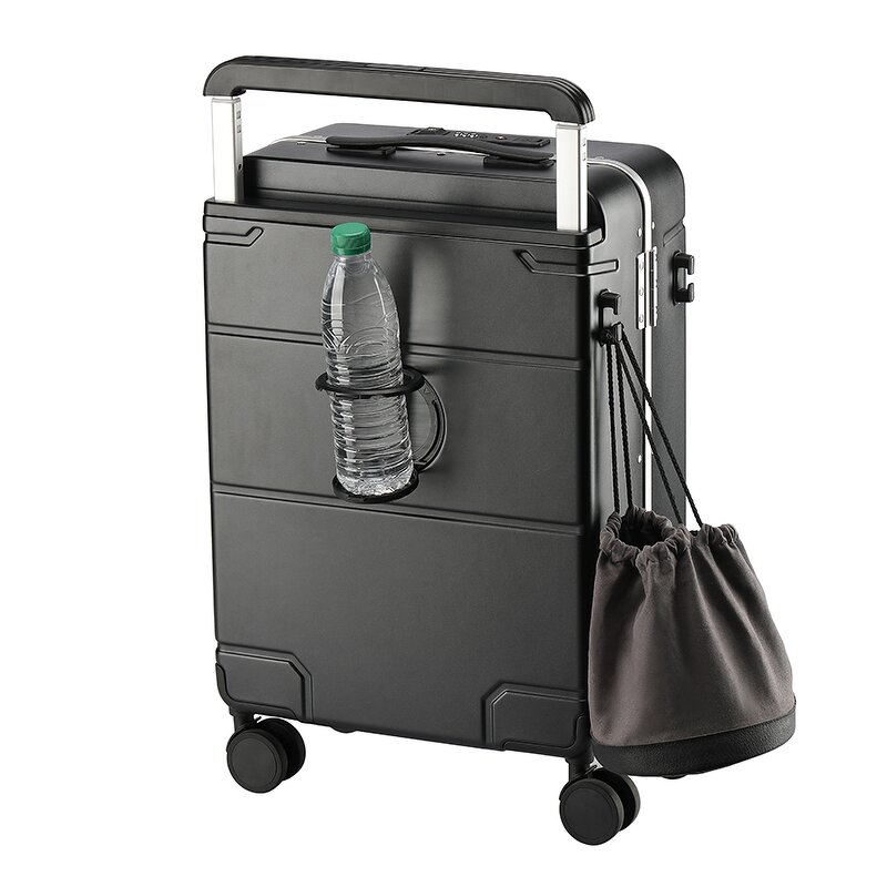 Travel Suitcase Manufacturer - New 20 Inches Lightweight USB Port Business TSA Lock Carry-on Vacuum Trolley