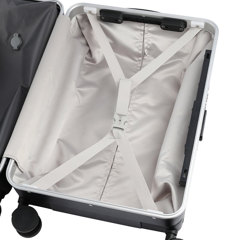 Travel Suitcase Manufacturer - New 20 Inches Lightweight USB Port Business TSA Lock Carry-on Vacuum Trolley