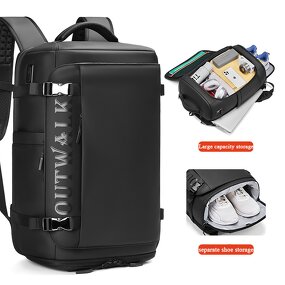 Laptop Backpack Manufacturer - USB Charger Anti Theft Smart Large Capacity Multifunction Nylon Pink Soft Black Waterproof