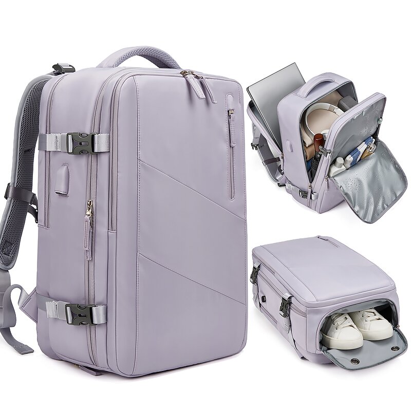 School Backpack Manufacturer - Factory Hot Sell Wholesale Nylon Polyester USB Smart Shoe Barn Waterproof Custom Laptop