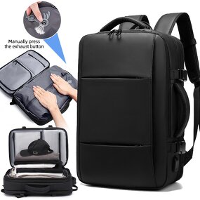 Vacuum Backpack Manufacturer - Custom Compression Waterproof Travelling Men Laptop Large Capacity