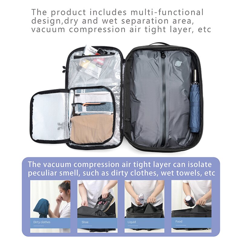 Laptop Bag Manufacturer - Sac a Dos with Anti-theft and Wet & Dry Zone Office for Men Waterproof Polyester Unisex