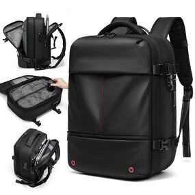 Vacuum Backpack Manufacturer - 2025 Wholesale USB Large Capacity Expandable Travel Waterproof Anti-theft Compression
