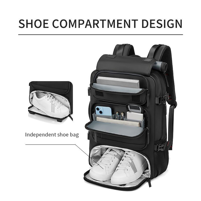 Travel Backpack Manufacturer - New High Quality Waterproof Bagpack with USB Outdoor Mountaineering Climbing